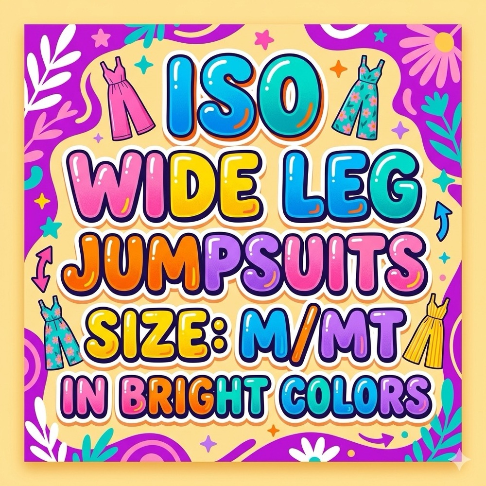 ISO Figs Wide Leg Jumpsuits
